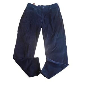 Levi's Women's 33x30 Corduroy High‎ Waisted Mom Jeans Black Tapered Leg